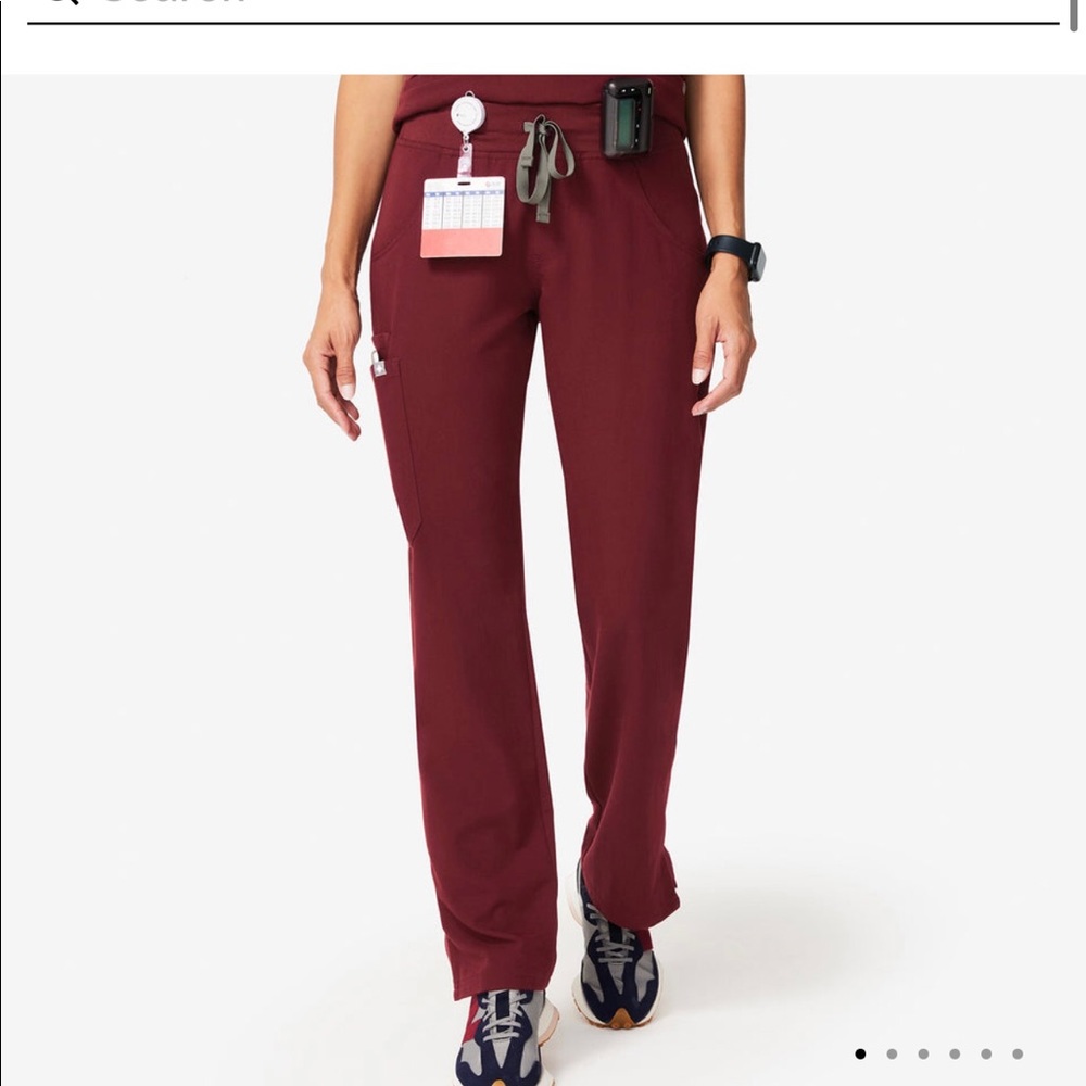 Burgundy Kade Figs Scrub Bottoms Gem